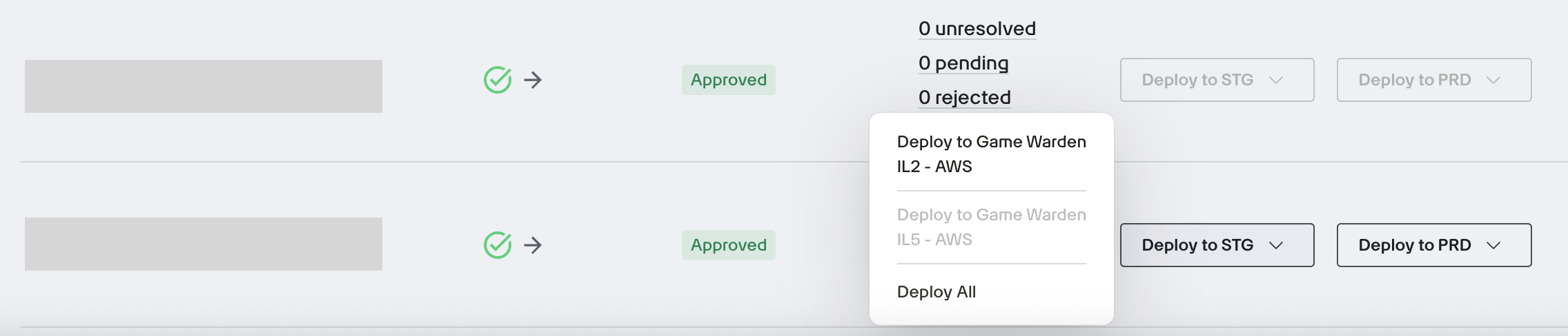Deploy Images to STG and PRD
