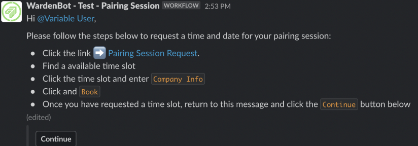 Pairing Session Instructions