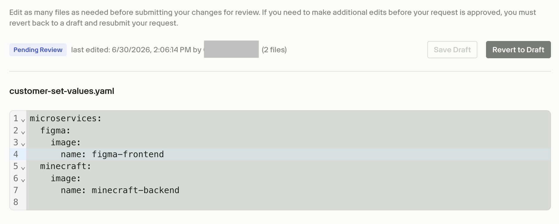 Edit Config