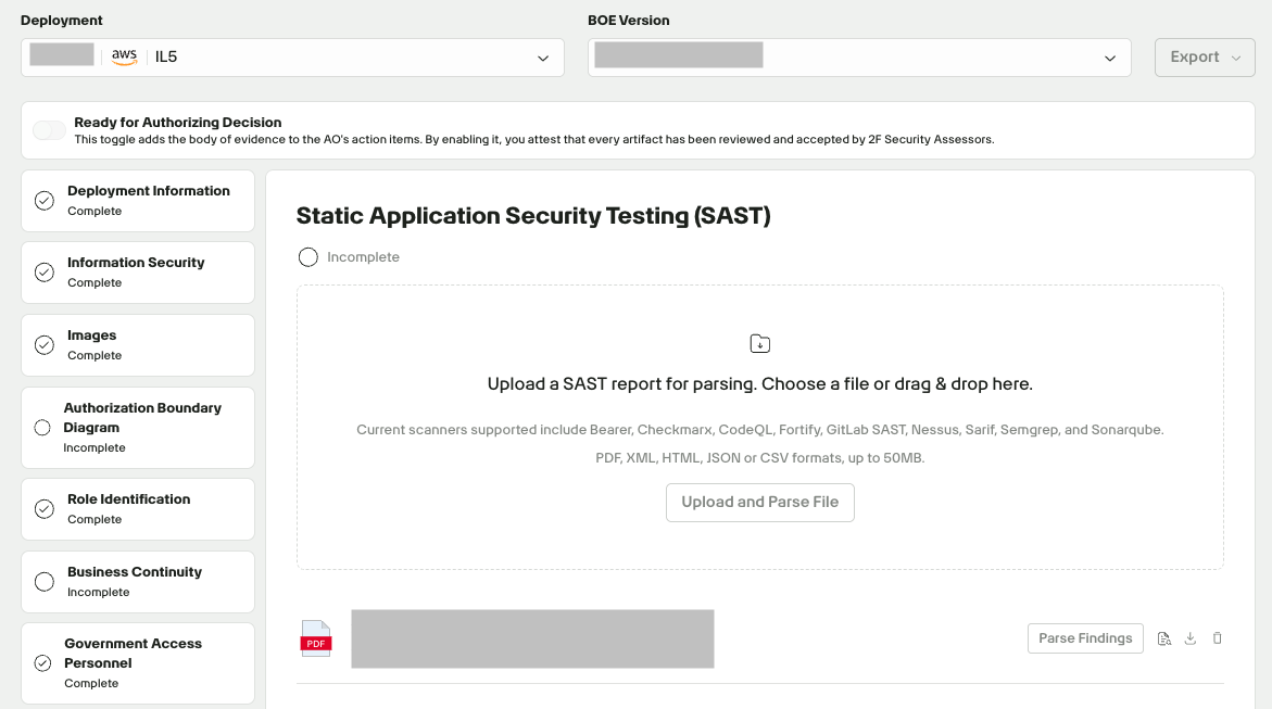 Parse SAST Reports to Findings