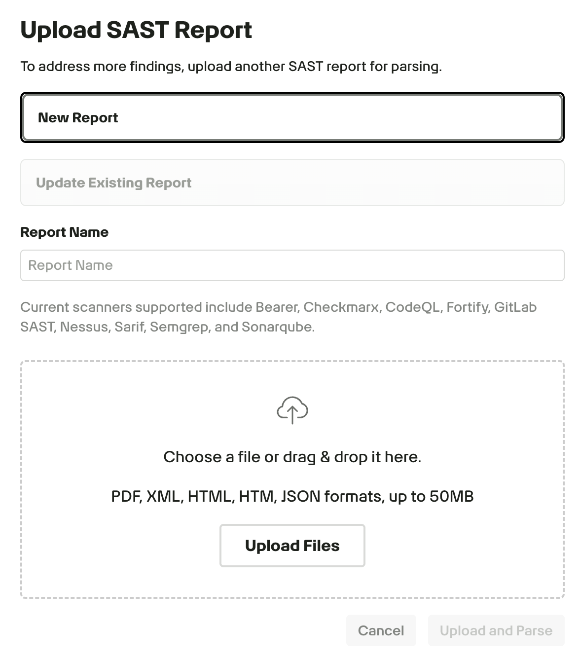 SAST Scan Parser